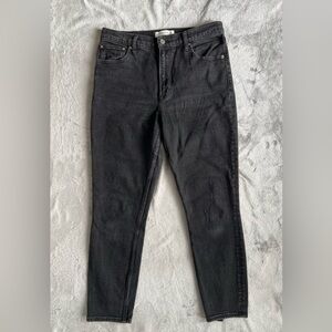 Abercrombie & Fitch High Rise Skinny Jeans Black Women 29